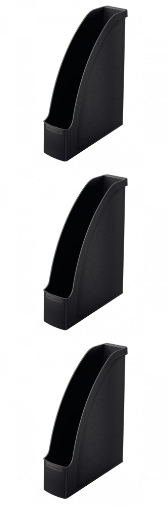 3x Organizer na dokumenty Leitz Plus, A4, 70mm, do 700 kartek czarny