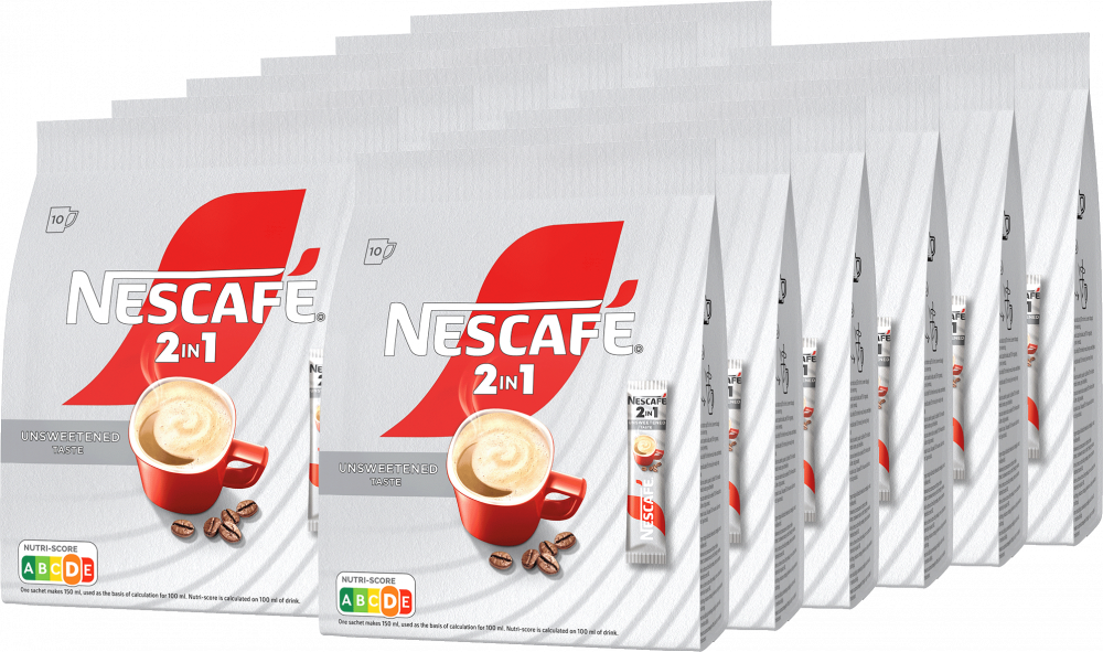 12x Kawa rozpuszczalna w saszetkach Nescafé 2w1, 10 sztuk x 8g