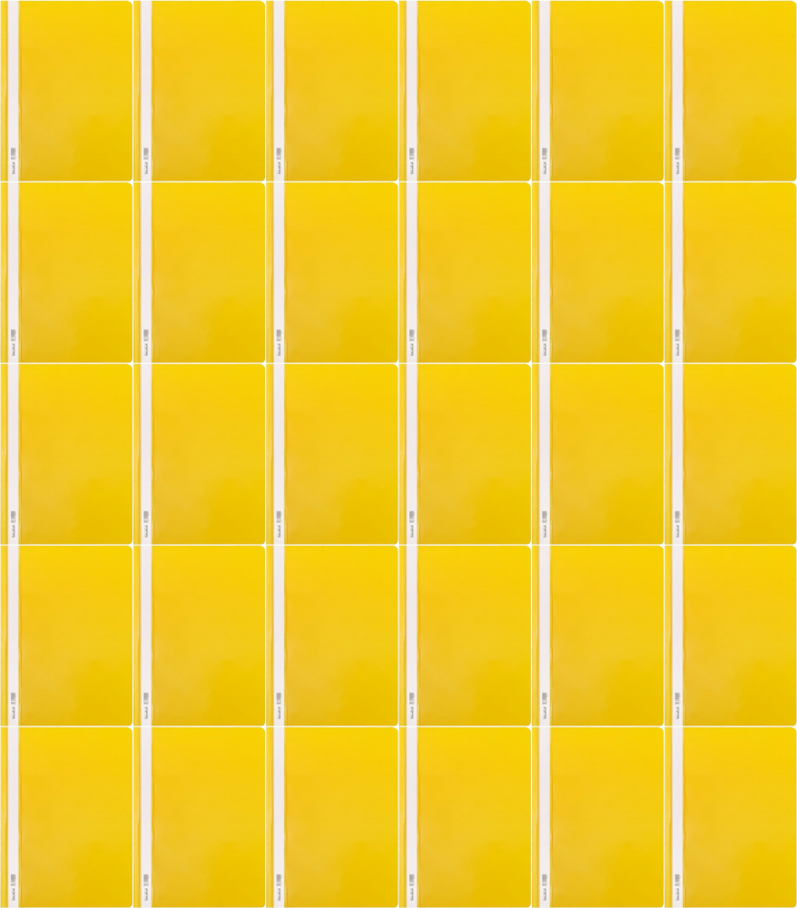 260x Skoroszyt plastikowy bez oczek Biurfol, twardy, A4, do 200 kartek, żółty