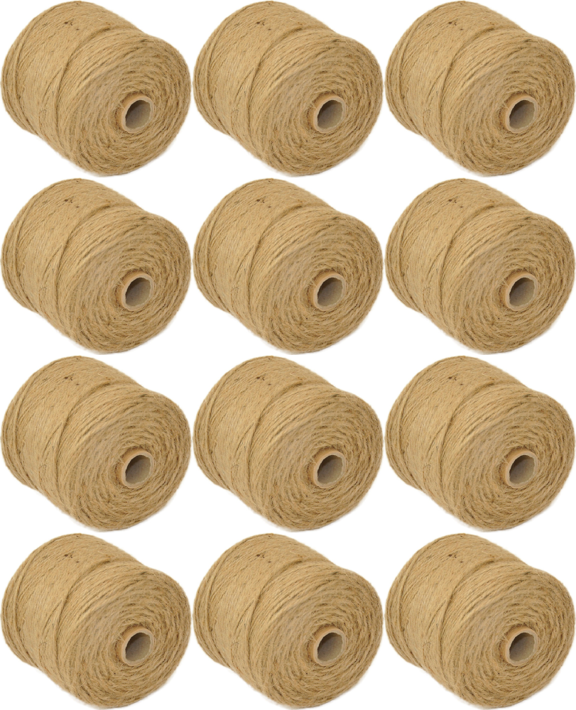 12x Szpagat jutowy Q-connect, 250m, 500g, brązowy