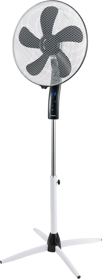 Wentylator stojący Blaupunkt ASF701, z wyświetlaczem, średnica 40cm, biało-czarny