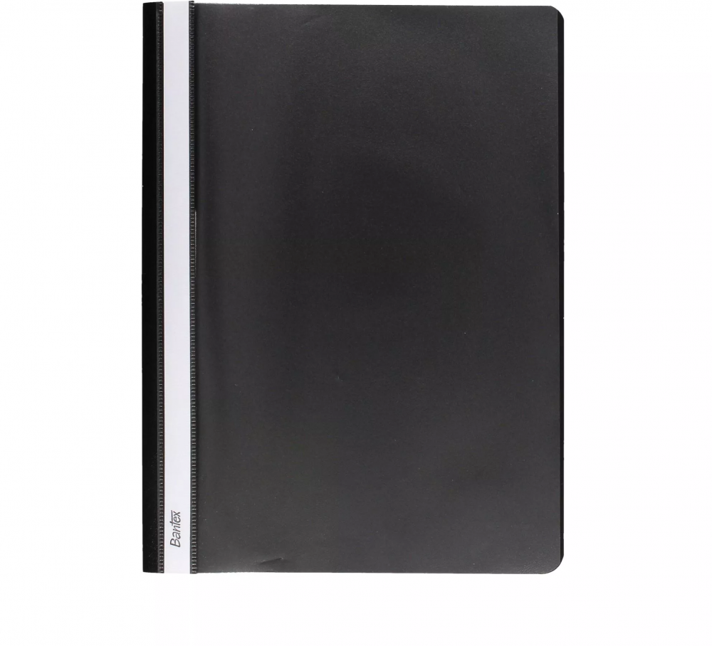 Skoroszyt plastikowy bez oczek Bantex Budget, A4, do 200 kartek, czarny