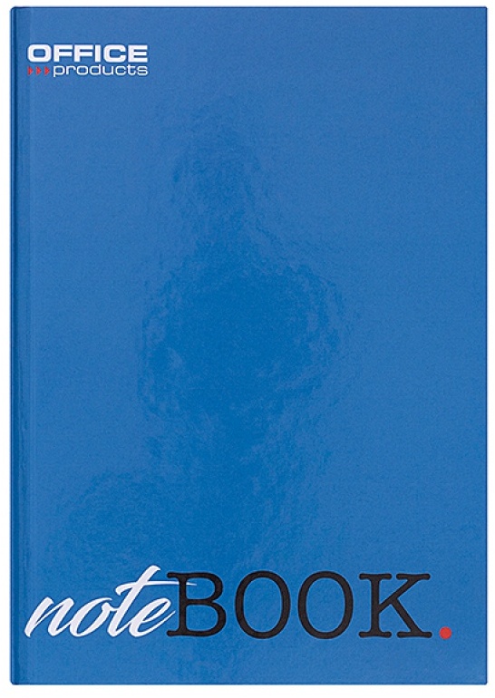 Brulion w linie Office Products, A4, twarda oprawa, 96 kartek, mix kolorów