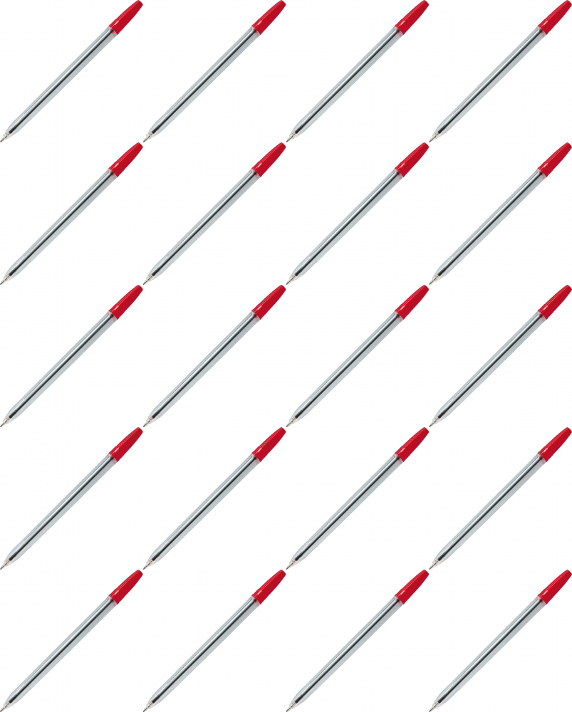 20x Długopis Office Products, 1mm, czerwony