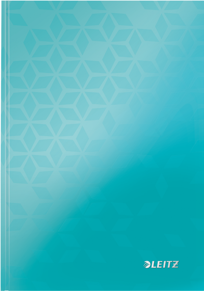 Zeszyt w kratkę Leitz Wow, A5, twarda oprawa, 80 kartek, turkusowy