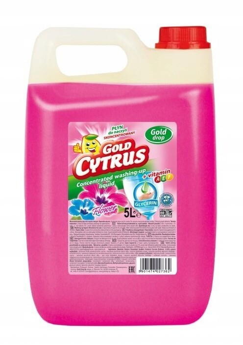 Płyn do naczyń Gold Cytrus Gold Drop, kwiatowy, 5l