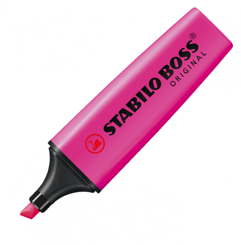 Zakreślacz Stabilo, Boss Original 70/58, ścięta, liliowy