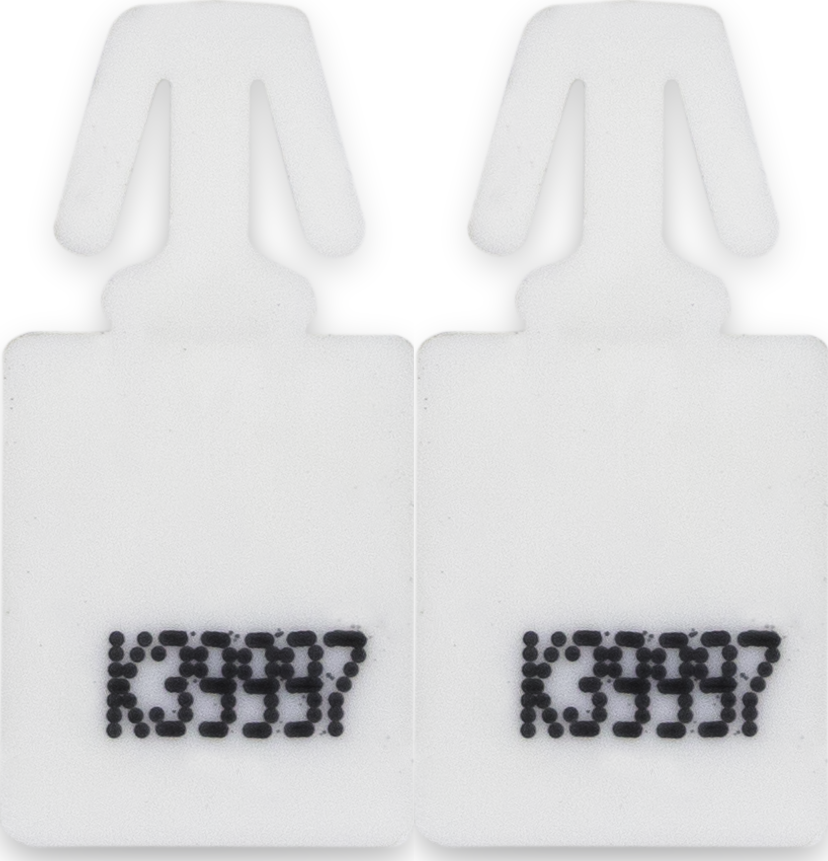 2x Plomby Minibagseal, 500 sztuk, biały