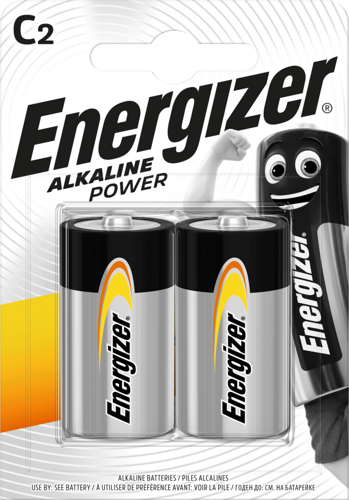Bateria alkaliczna Energizer, C, 1.5V, LR14, 2 sztuki