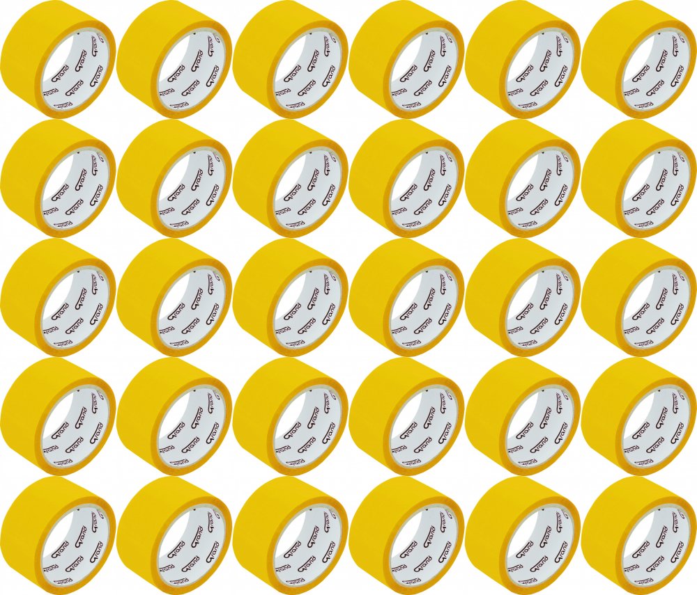 36x Taśma pakowa, Grand, 48mmx50m, żółty