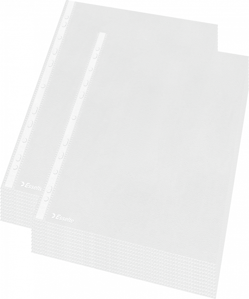 5x Koszulki groszkowe Esselte, A4, 35μm, 100 sztuk, transparentny