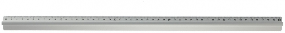 Linijka aluminiowa Leniar, z uchwytem, 50cm