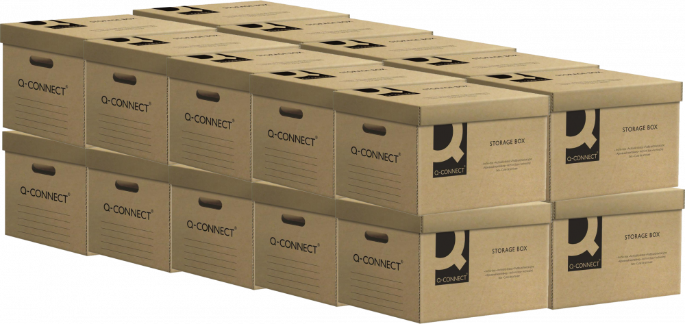 20x Pudło archiwizacyjne zbiorcze Q-Connect, 6x80mm, A4, szary