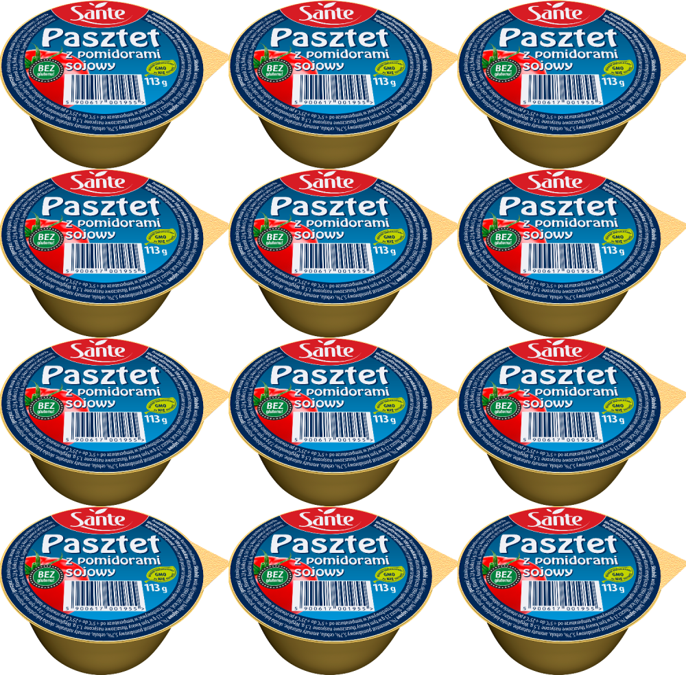 12x Pasztet sojowy Sante z pomidorami, 113g