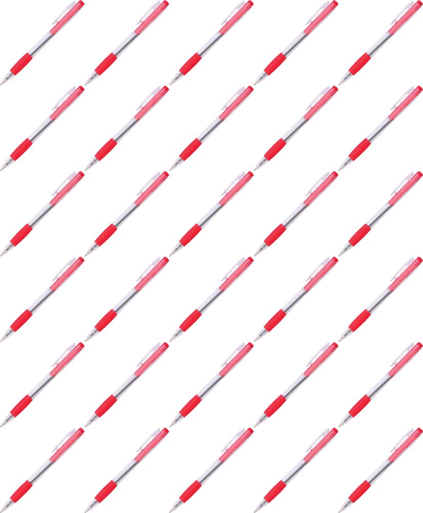 50x Długopis automatyczny Office Products, 0.7mm, czerwony