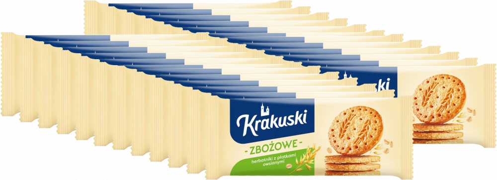 24x Herbatniki Krakuski, zbożowy, 201g