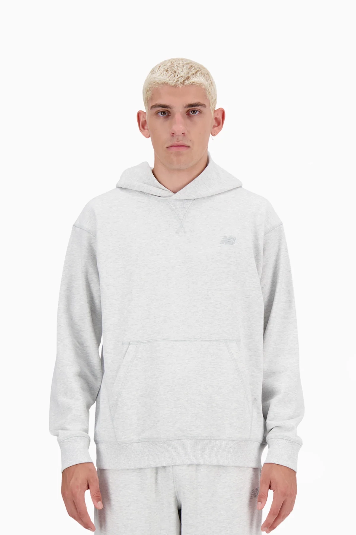 Bluza z kapturem New Balance Athletics - Szary