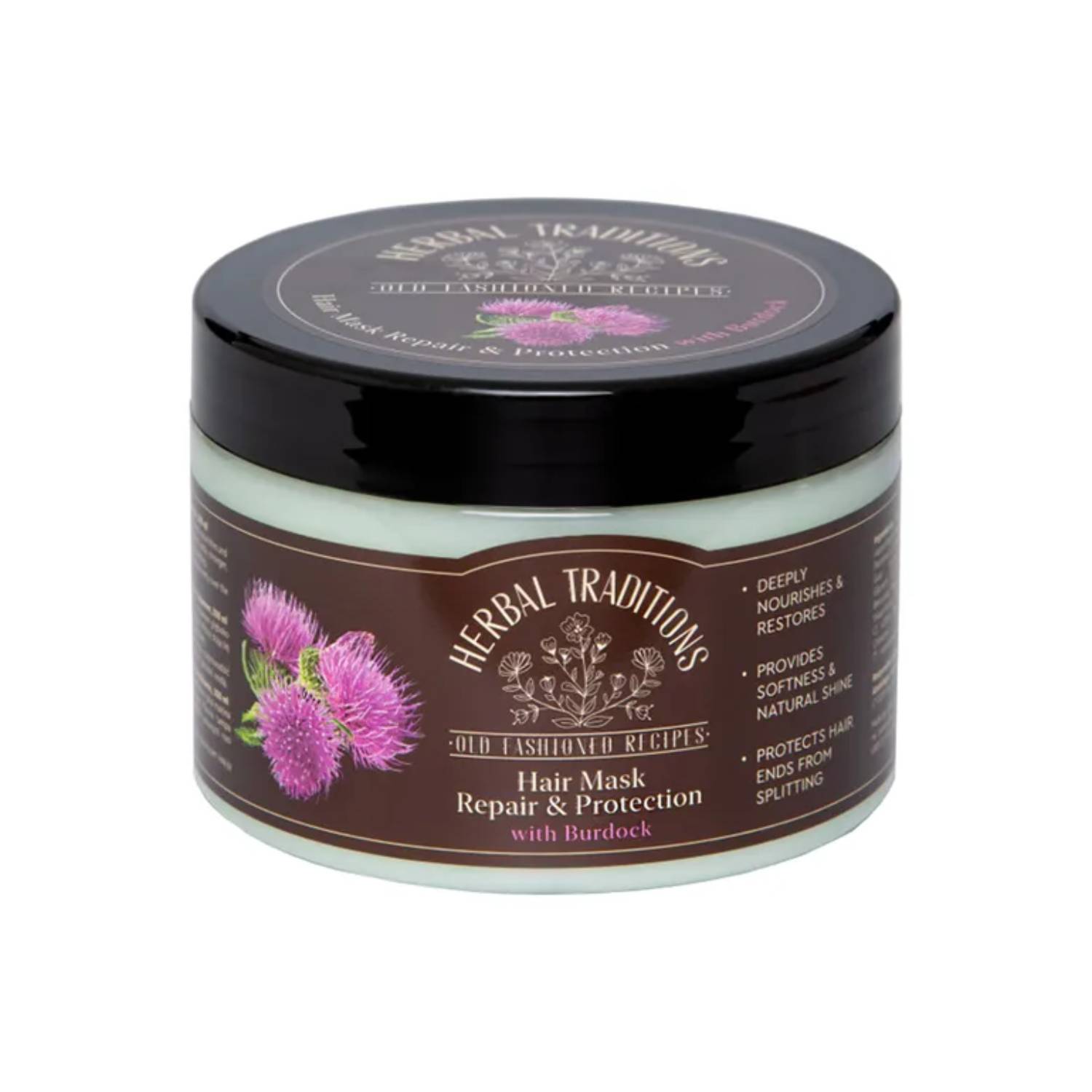 Herbal traditions - maska do włosów z łopianem, 300 ml