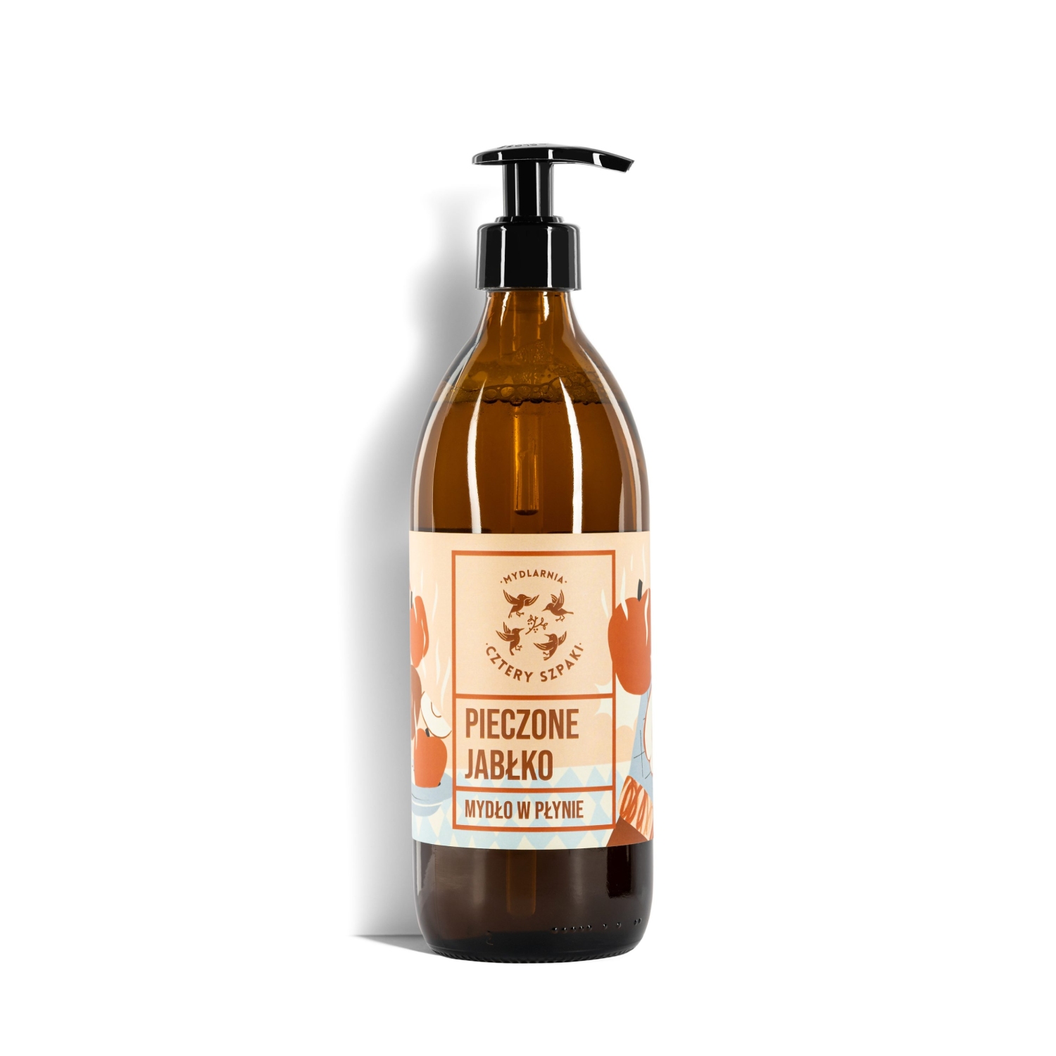 Cztery szpaki - naturalne mydło w płynie, pieczone jabłko, 500 ml