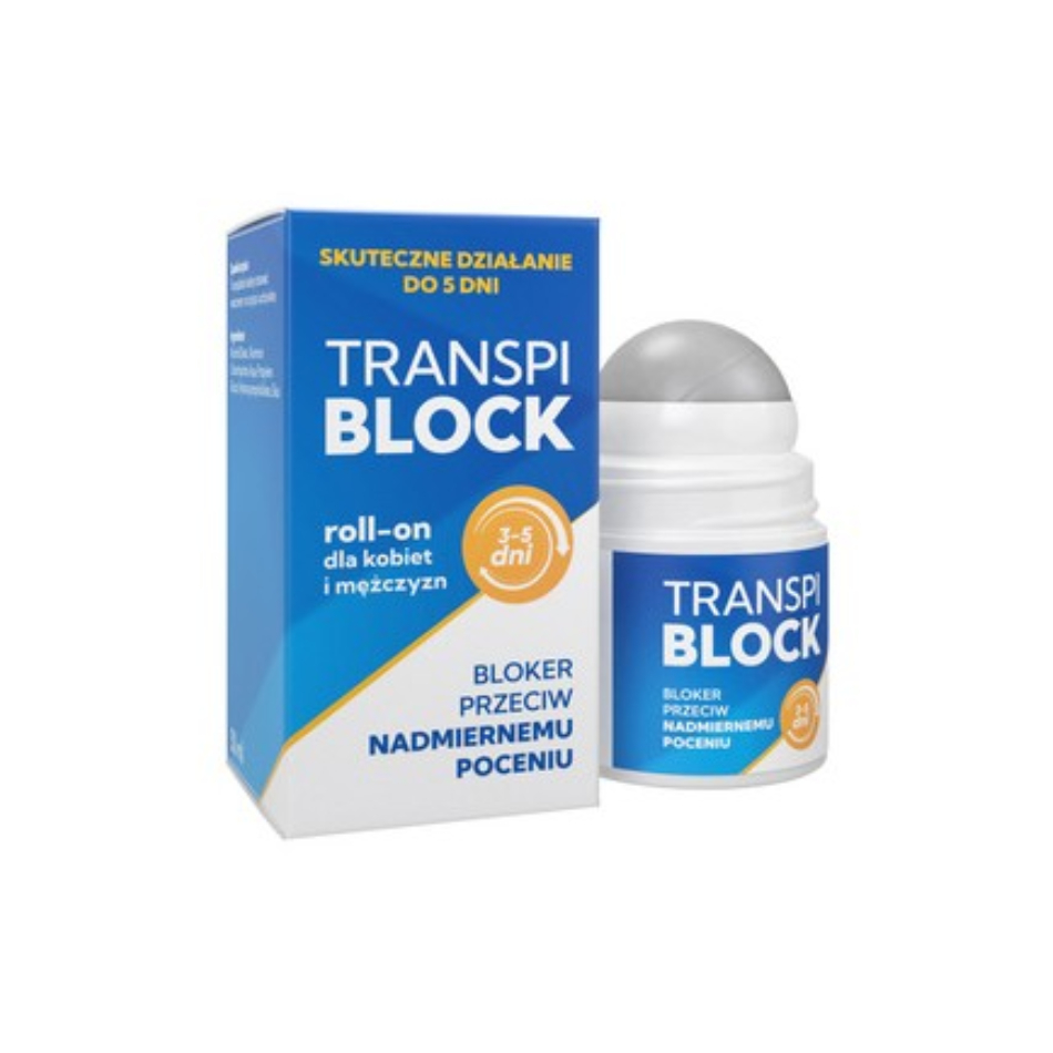 Transpiblock - bloker przeciw nadmiernemu poceniu, roll-on, 50 ml