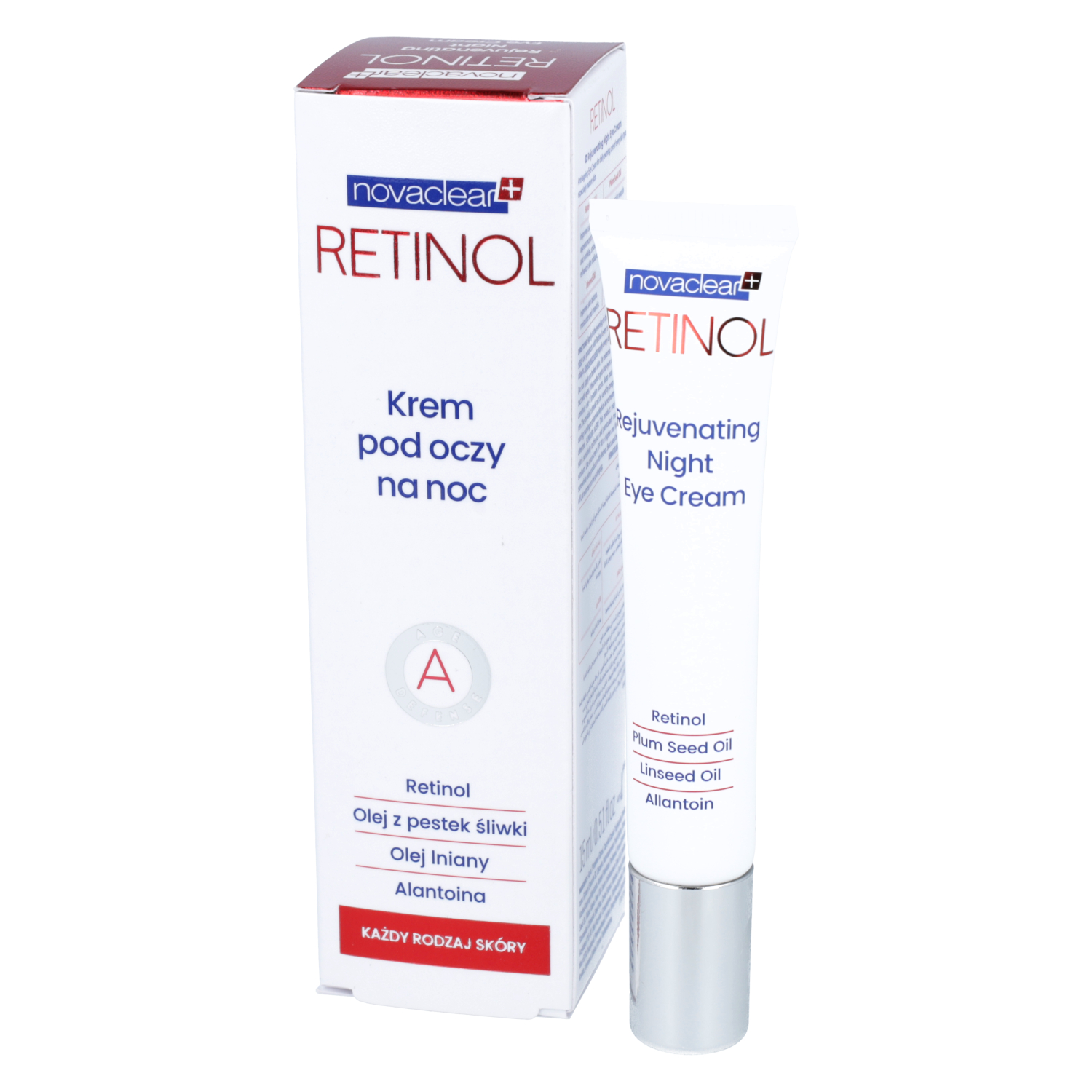 Equalan pharma - novaclear retinol, krem pod oczy na noc, 15 ml