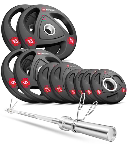 Olympia Hantelset 54 kg mit Langhantel