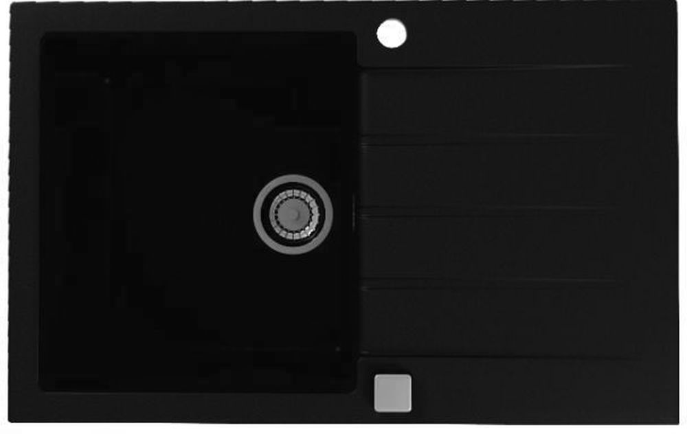 Alveus Cadit 20 zlewozmywak 79x50 cm Granital czarny 1132026