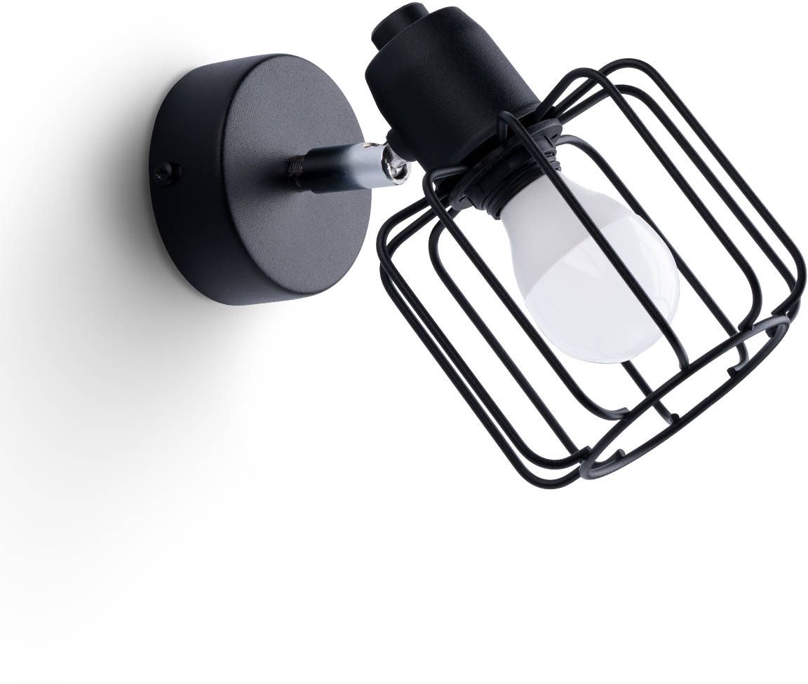 Sollux Lighting Beluci kinkiet 1x40W czarny SL.1114