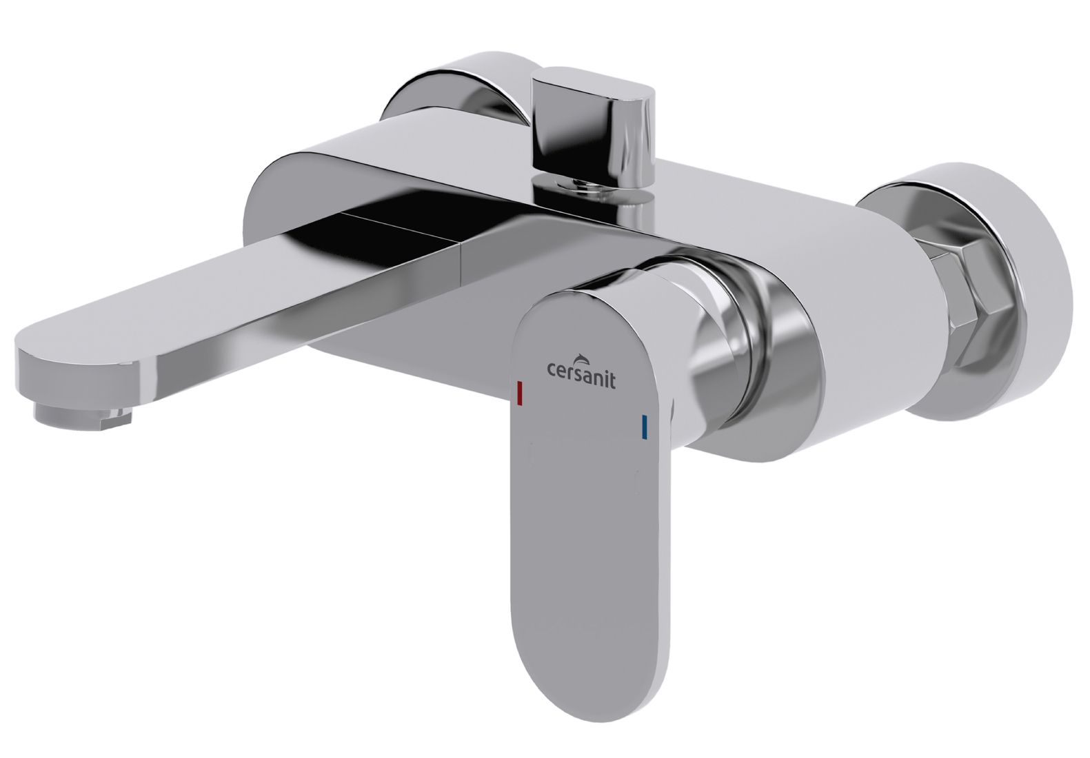 Cersanit Elio bateria wannowo-prysznicowa ścienna chrom S951-007