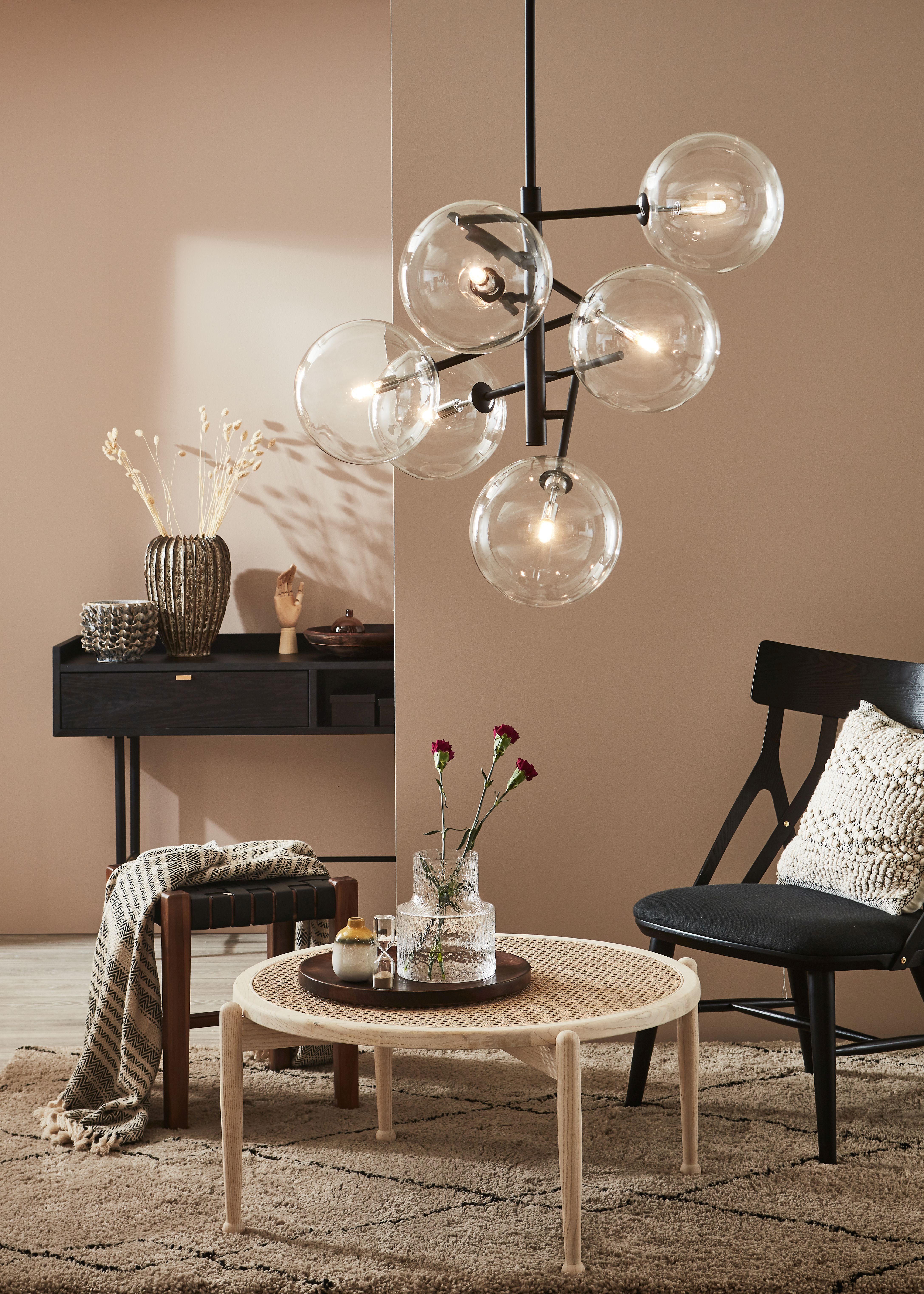 Markslöjd Andrew lampa wisząca 6x5 W czarna 107748