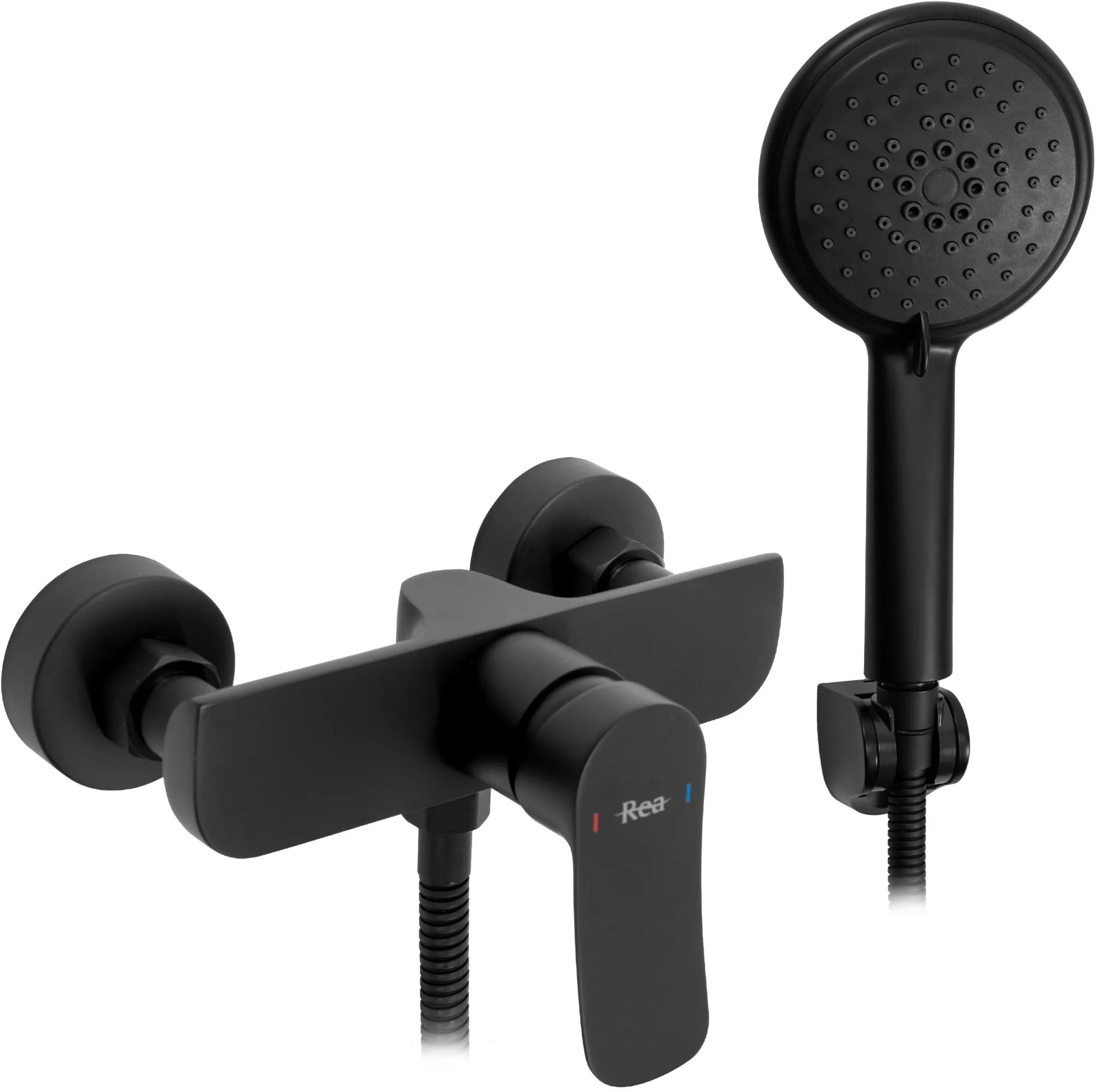 Rea Dart bateria prysznicowa ścienna czarny mat REA-B3302