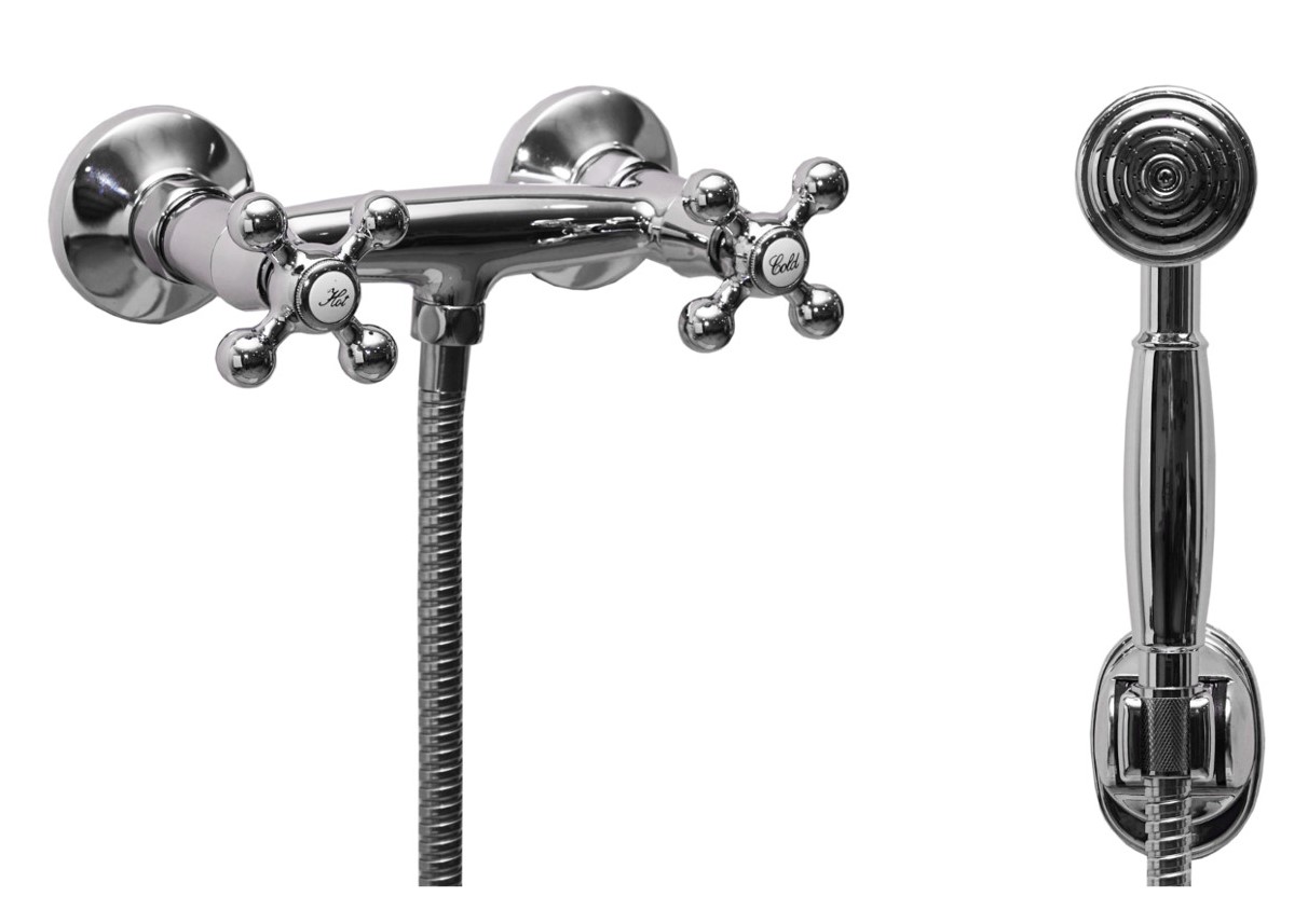 Sea-Horse Retro bateria prysznicowa ścienna chrom BJA906