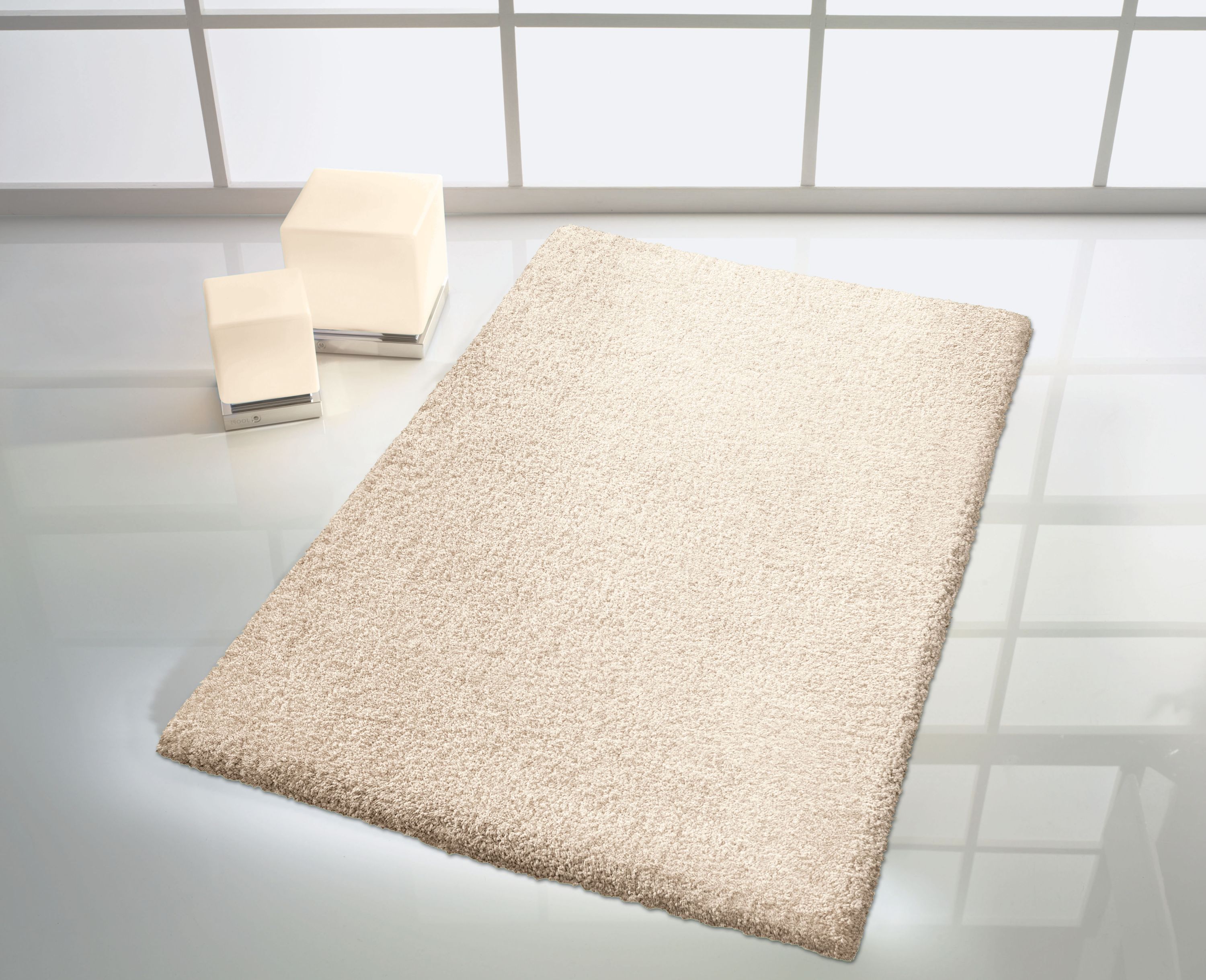 Kleine Wolke Kansas dywanik łazienkowy 65x55 cm prostokątny naturalny beż 4018202539
