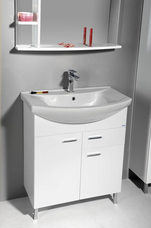 Aqualine Zoja szafka 71 cm podumywalkowa wisząca biała 51075A