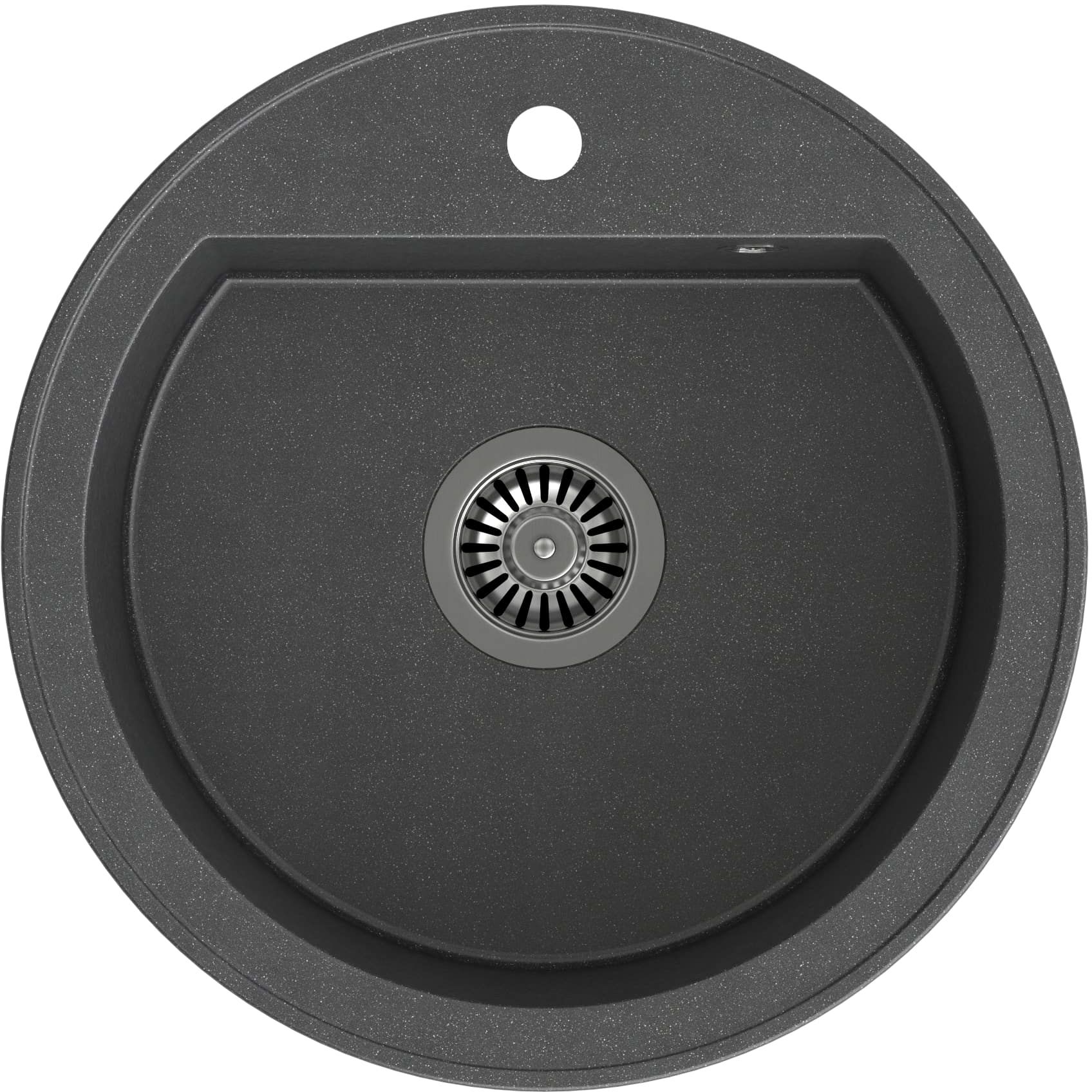 Quadron Johnny 210 zlewozmywak 51x51 cm GraniteQ black dotted/stal HCQC5151CZK