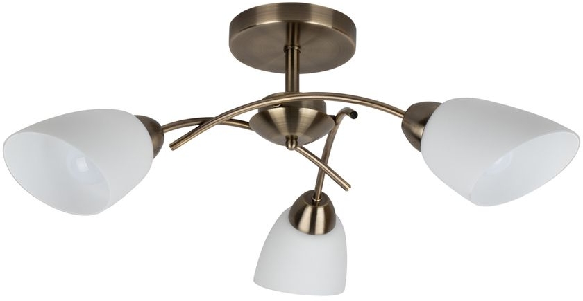 Spot-Light Viletta lampa podsufitowa 3x60W patyna/biały 8141311 - Wysyłka w 24h