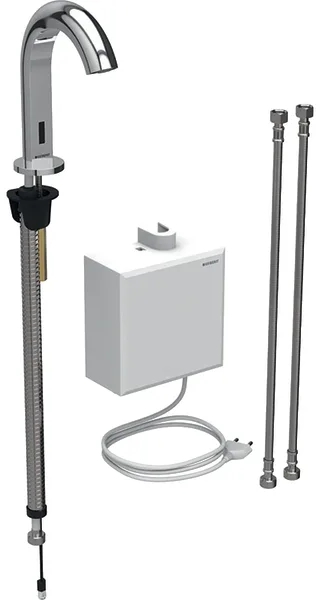 Geberit Piave bateria umywalkowa stojąca elektroniczna chrom błyszczący 116.162.21.1