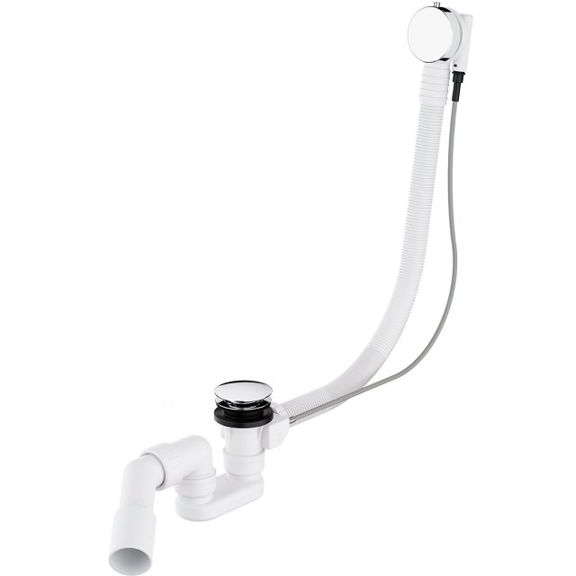 OMNIRES Syfon wannowy CGS przelewowo-odpływowy chrom połysk TK104-PLU