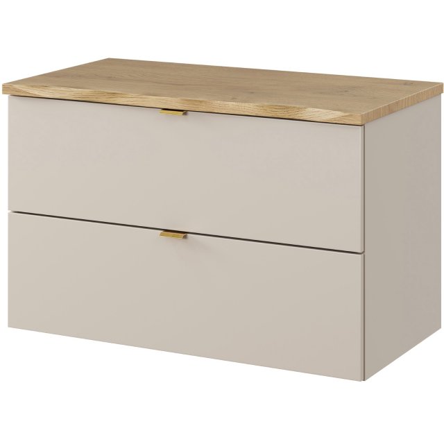 COMAD Szafka podumywalkowa DALIA CASHMERE z blatem NATURE CREMONA 80