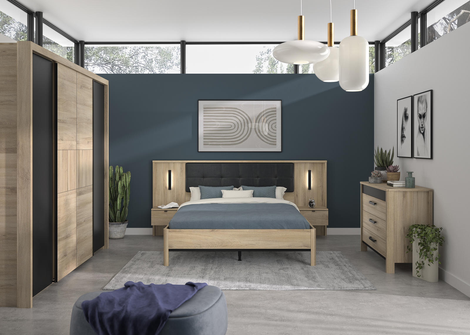 Zestaw sypialniany z kolekcji Maximin