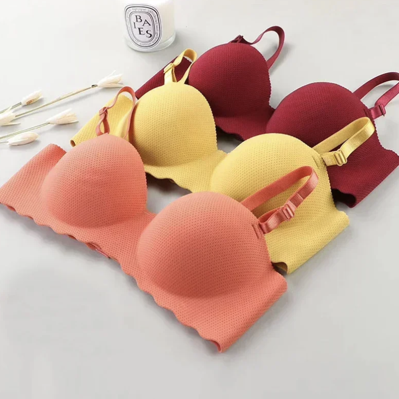 Biustonosz damski push-up bezszwowy V09