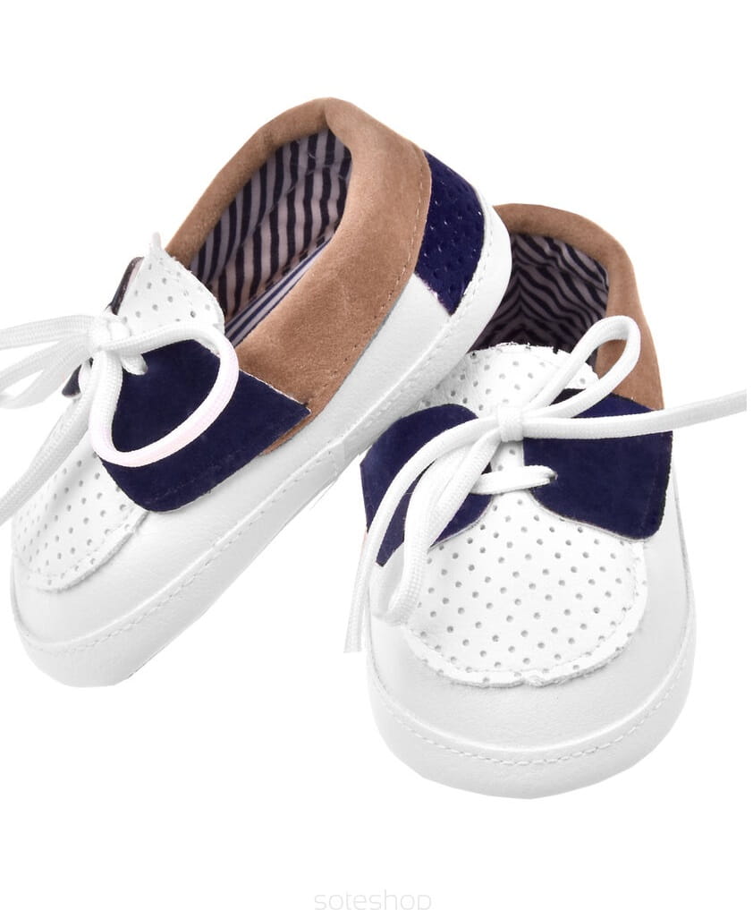 Buciki mokasyny dla chłopca do chrztu 6635