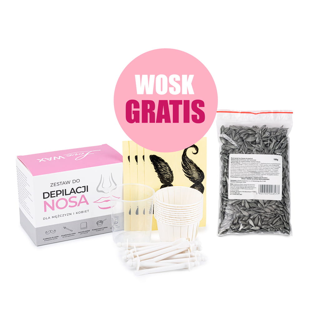 Zestaw do depilacji nosa dla mężczyzn i kobiet LoveWax + Wosk w PREZENCIE!