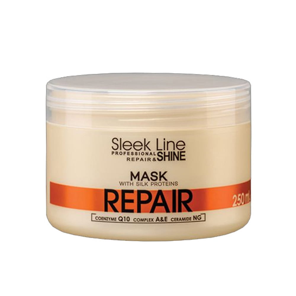 Maska do włosów z jedwabiem Stapiz Sleek Line Repair 250 ml