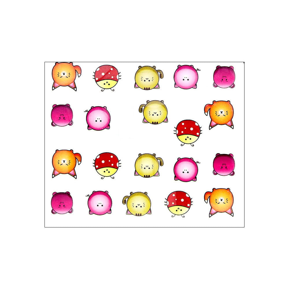 Naklejki wodne do paznokci zwierzęta Nr 106