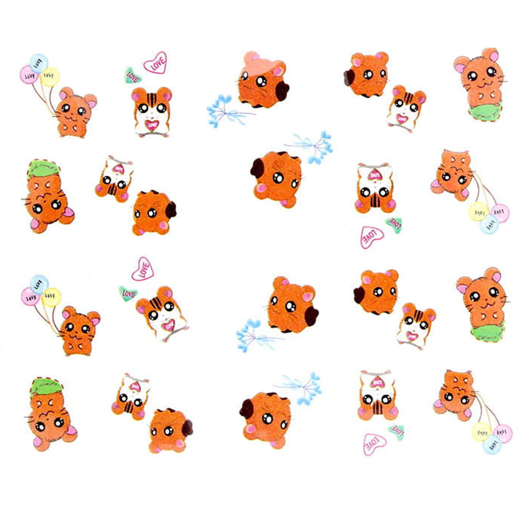 Naklejki wodne do paznokci zwierzęta Nr 029