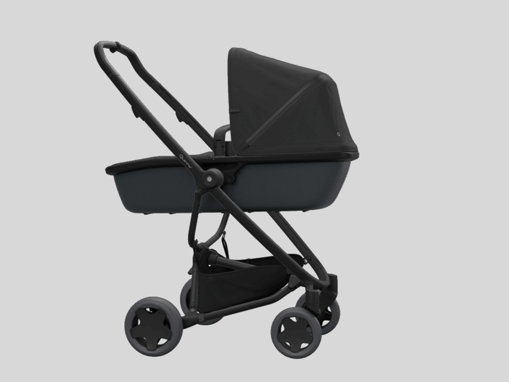 Quinny, Zapp Flex Plus - wózek głęboko-spacerowy-Black on Black