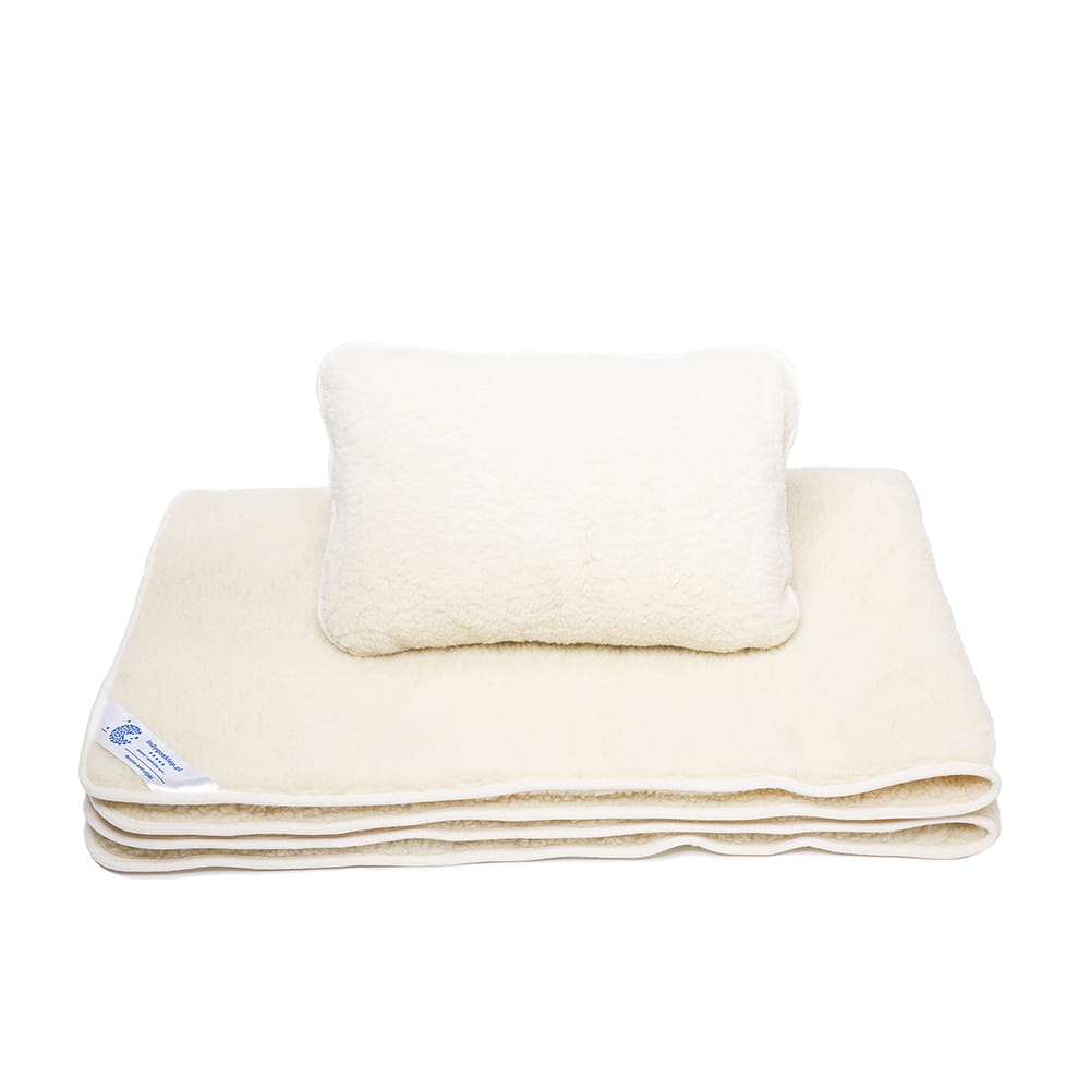 Pościel wełniana merynos tumbler angello (kołdra 140x200, poduszka 40x60) (+-5cm)