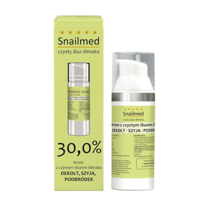 Snailmed Krem ze śluzem ślimaka na dekolt, szyję, podbródek 30ml