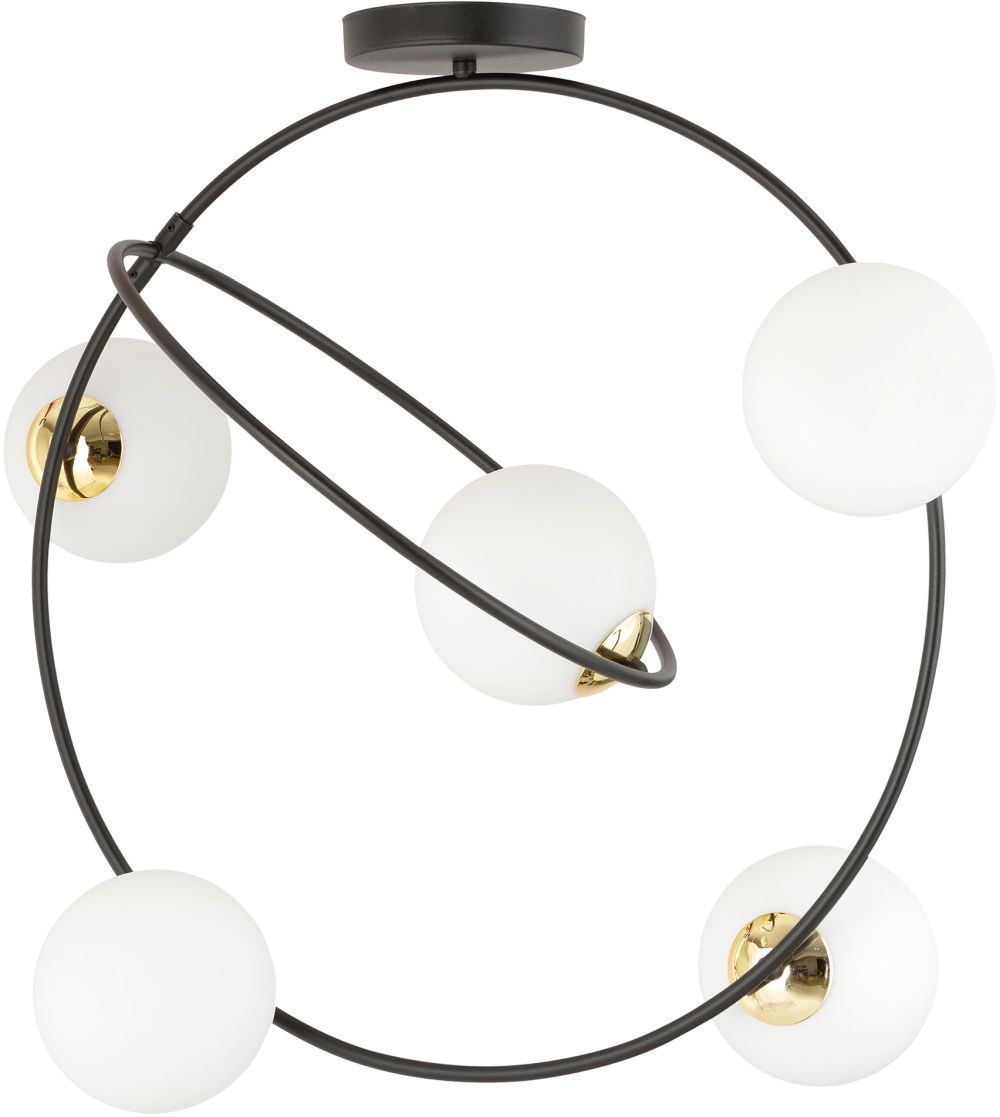 Darmowa Dostawa - Lampa podsufitowa 5x10 W czarny Emibig Stardom 12935